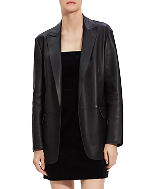 Leather Single Breasted Jacket