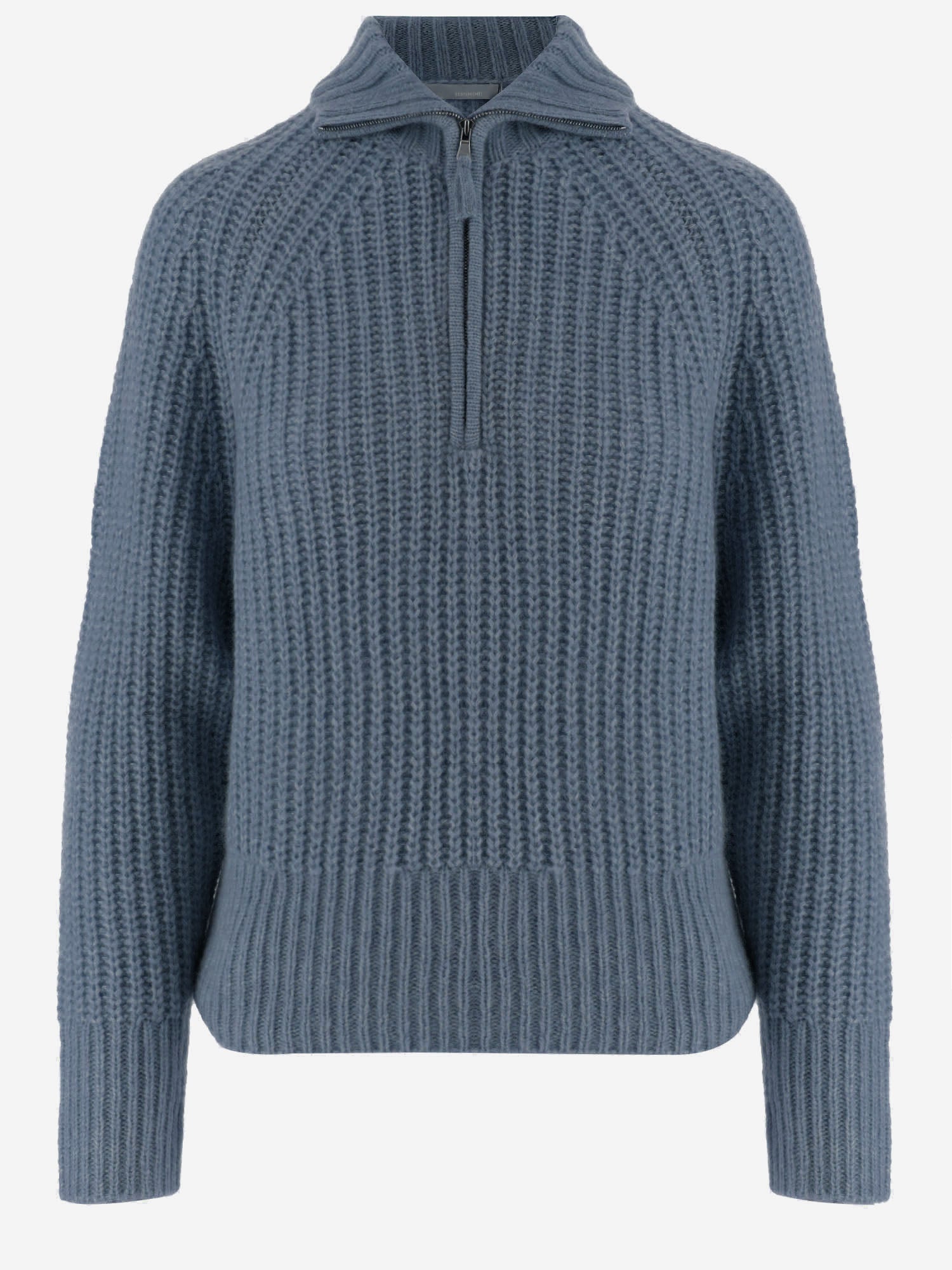 Cashmere and Silk Sweater — Blue