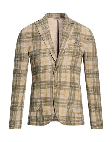 Man Blazer Dark green Size 36 Polyester, Cotton