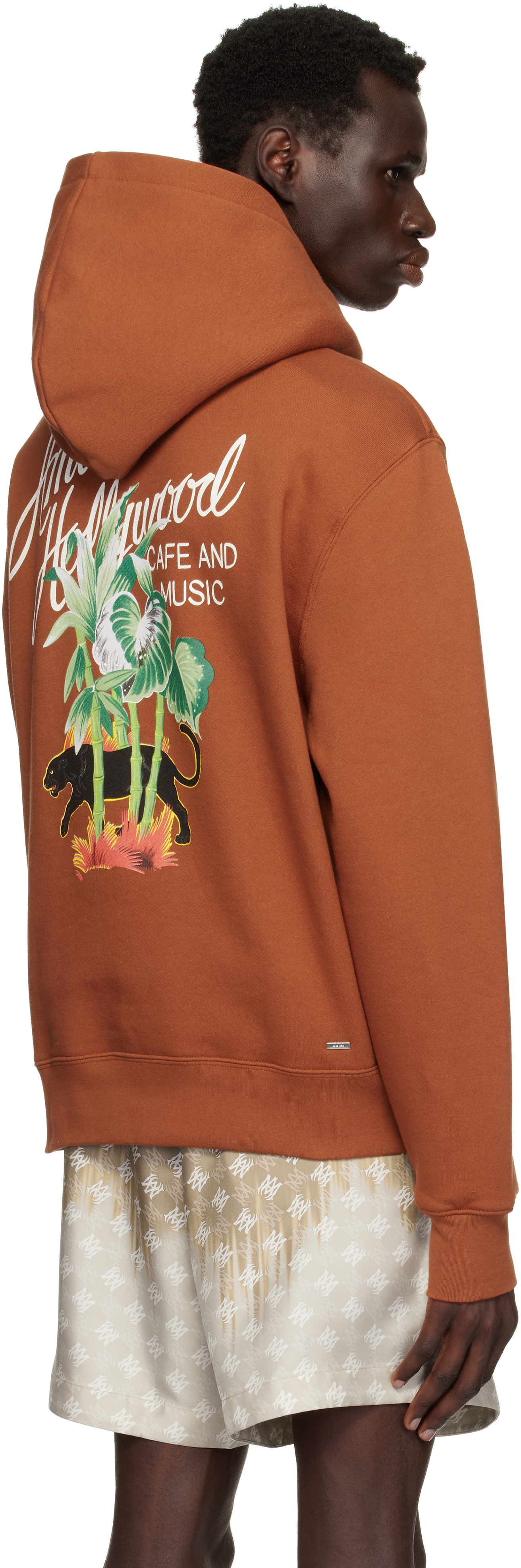 AMIRI Orange 'Amiri Hollywood' Hoodie