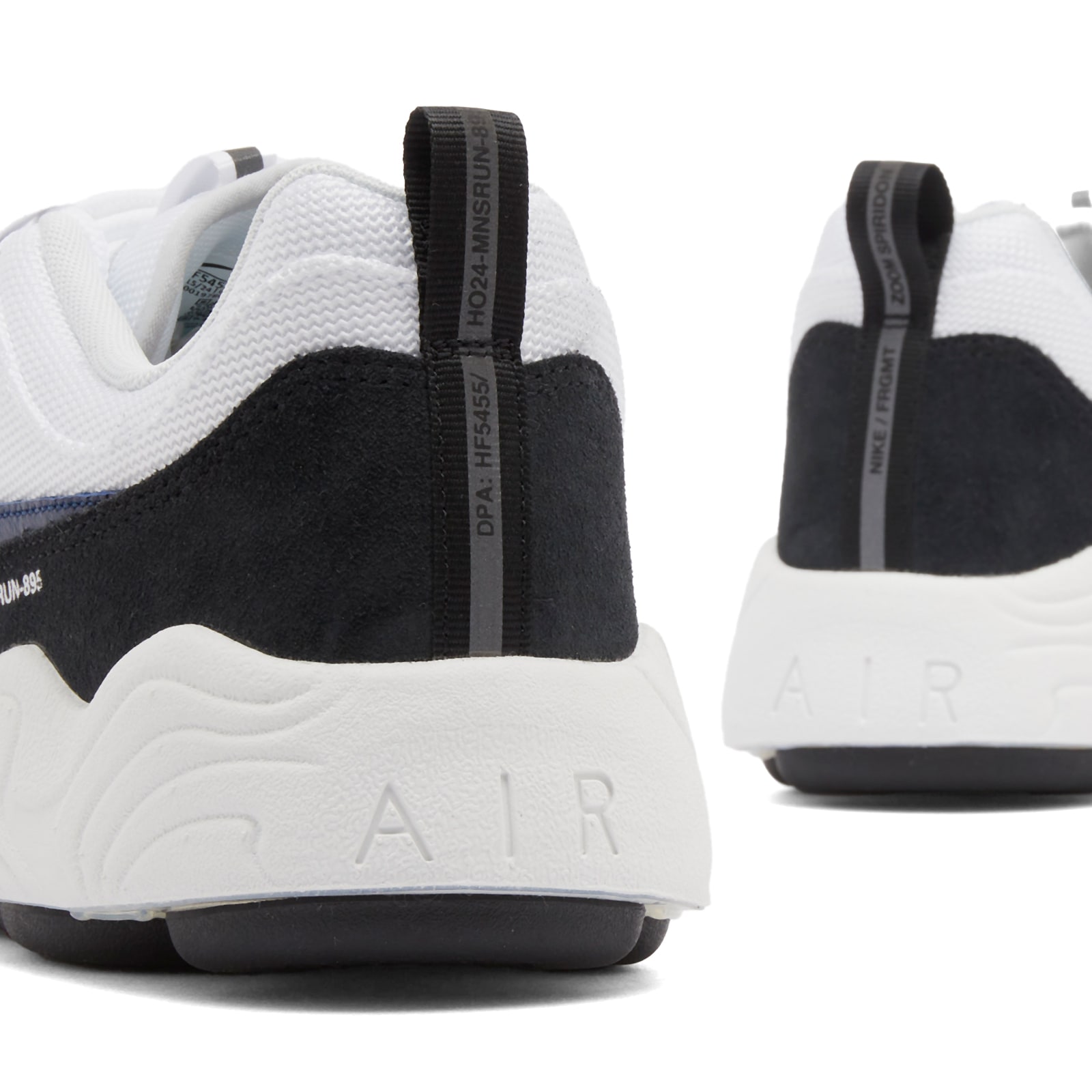 X Fragment Air Zoom Spiridon SP Sneaker in White/Blue/Black