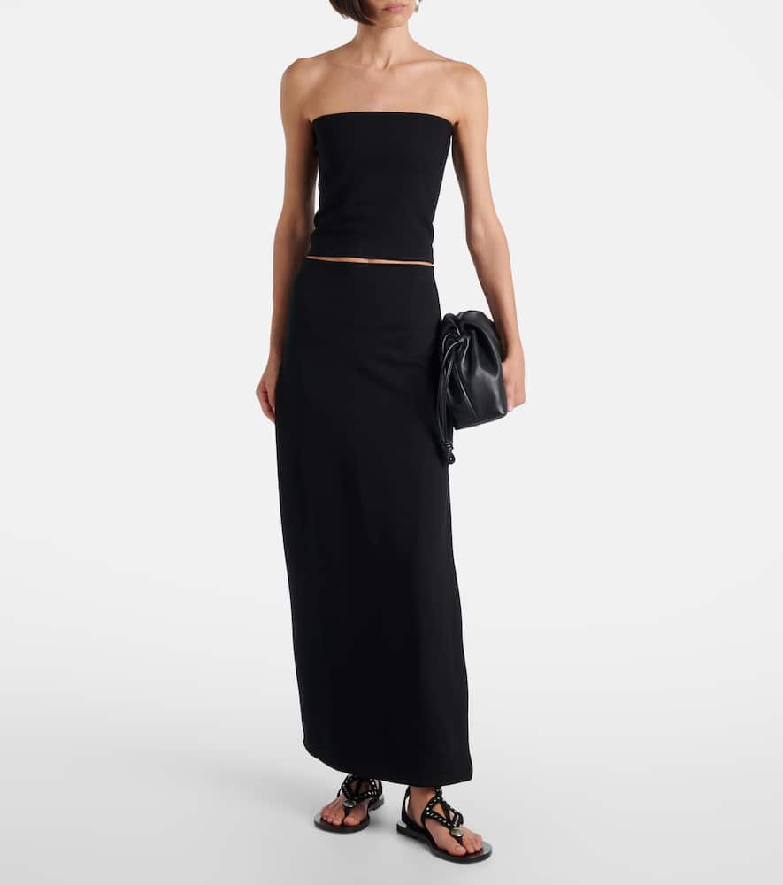 Rio high-rise maxi skirt