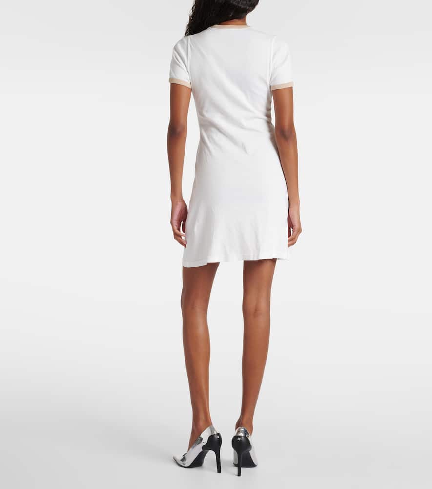 Courrèges Logo cotton minidress