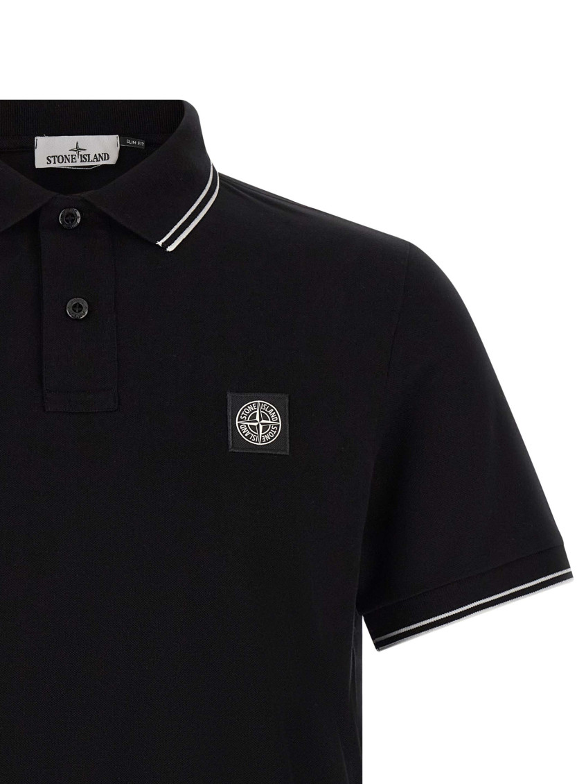 Stone Island - shirt polo collar ribbed cuffs short sleeve