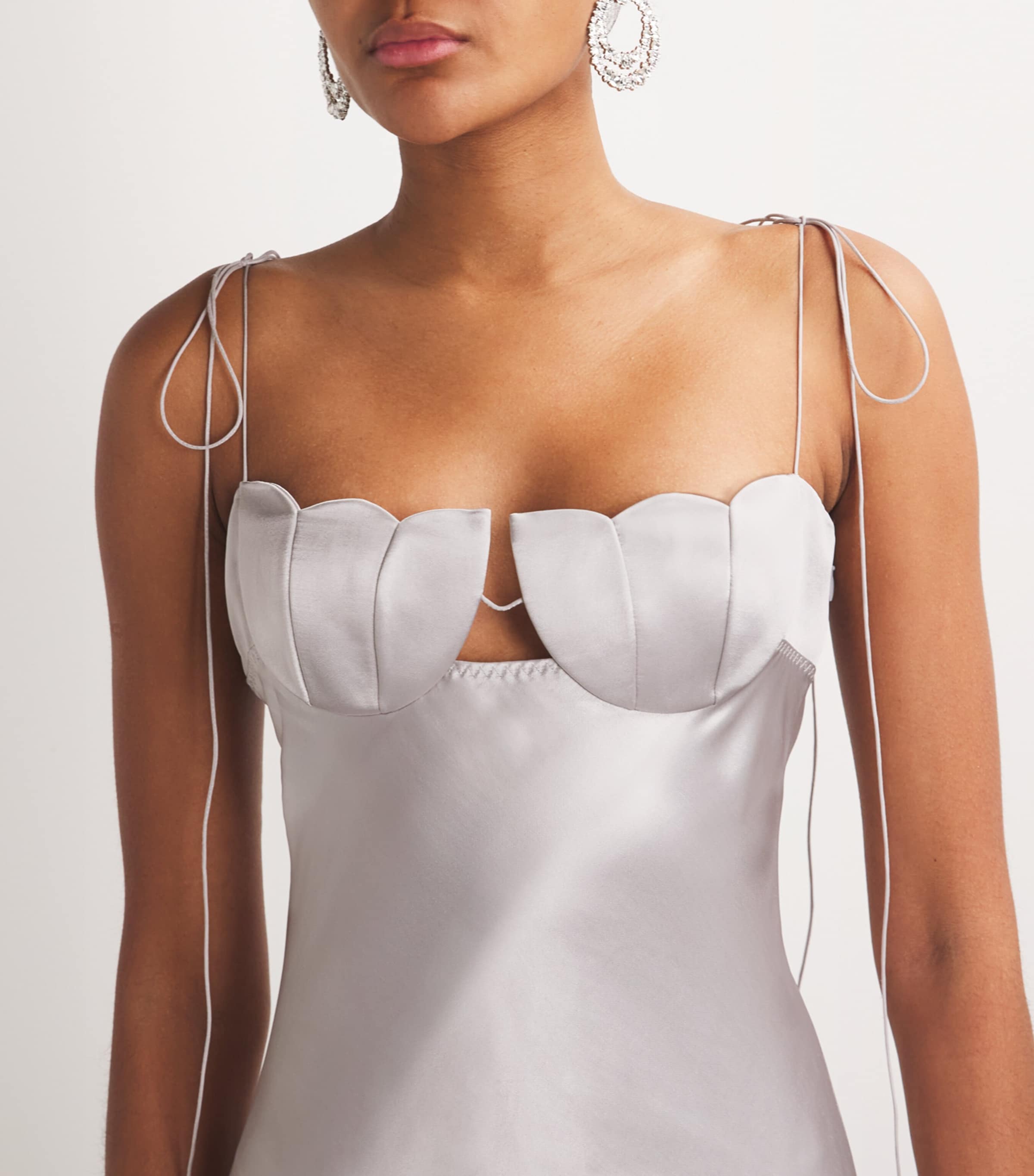 Satin Tulip Maxi Dress