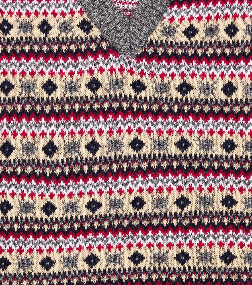 Cacia Fair Isle wool-blend sweater vest