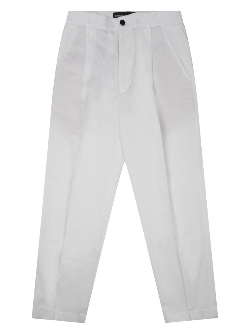 White Relaxed Trousers