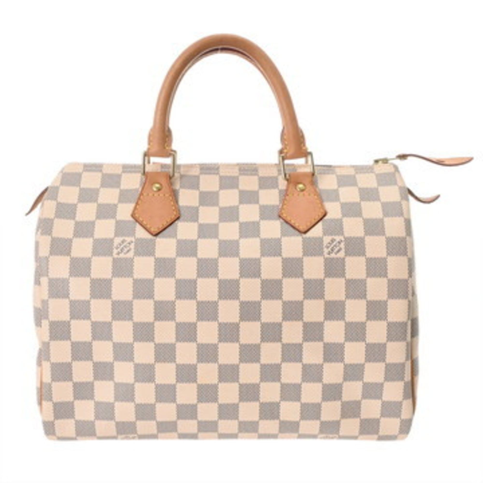 Louis Vuitton White Damier Azur Canvas Handbag Pre-Owned