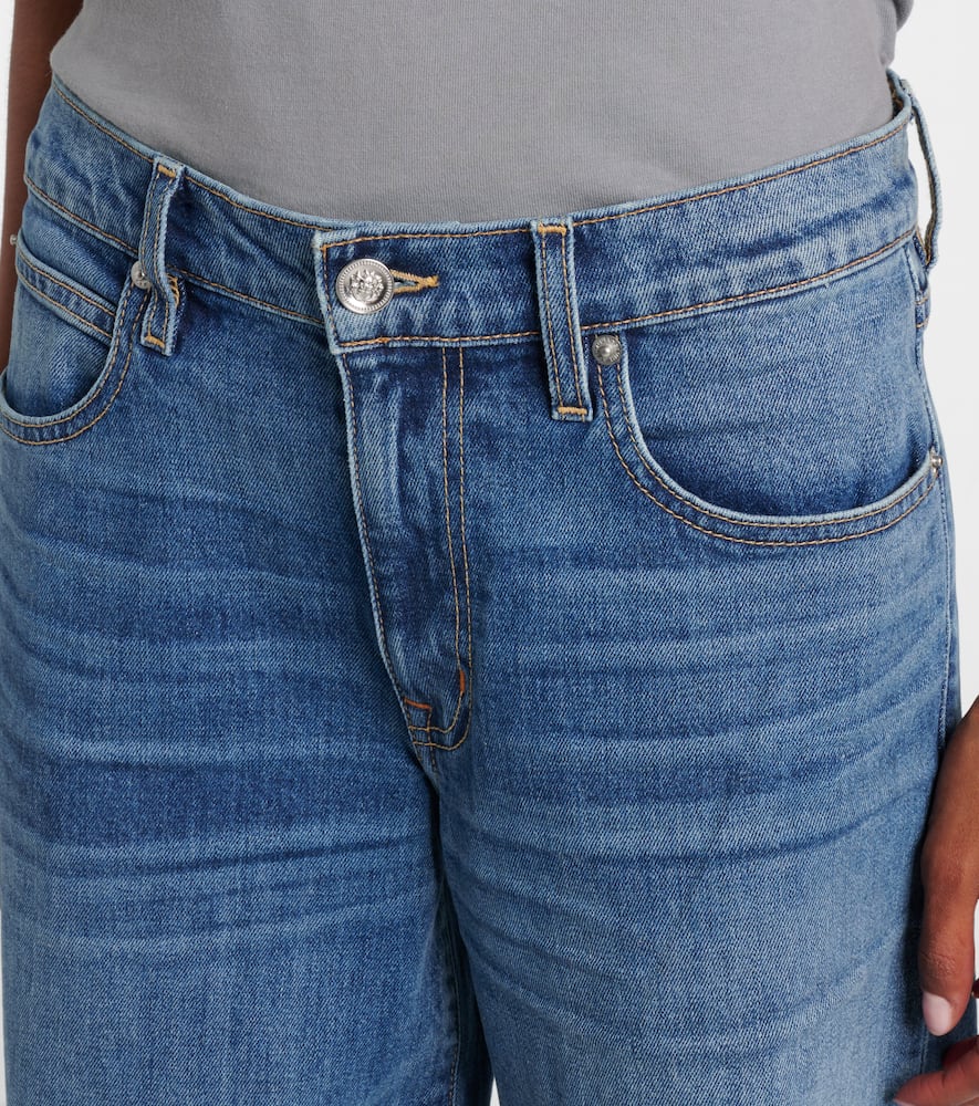 Selena mid-rise wide-leg jeans
