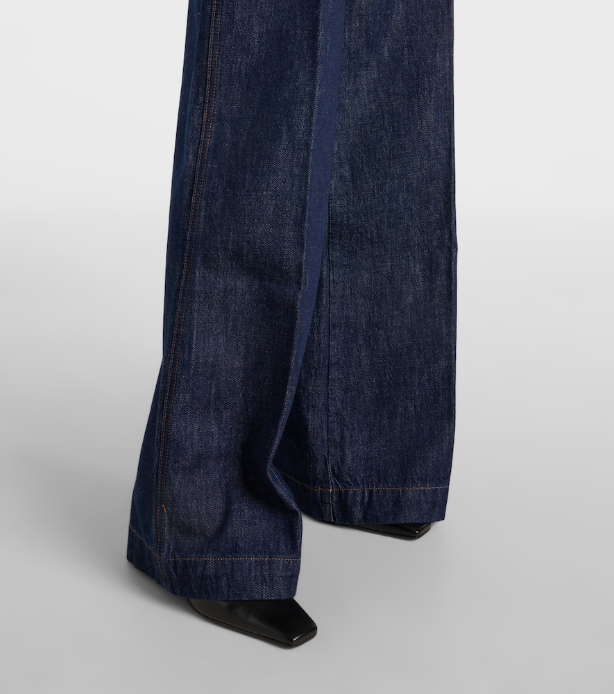 High-rise wide-leg jeans
