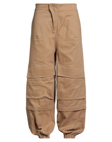 Man Pants Camel Size S Cotton