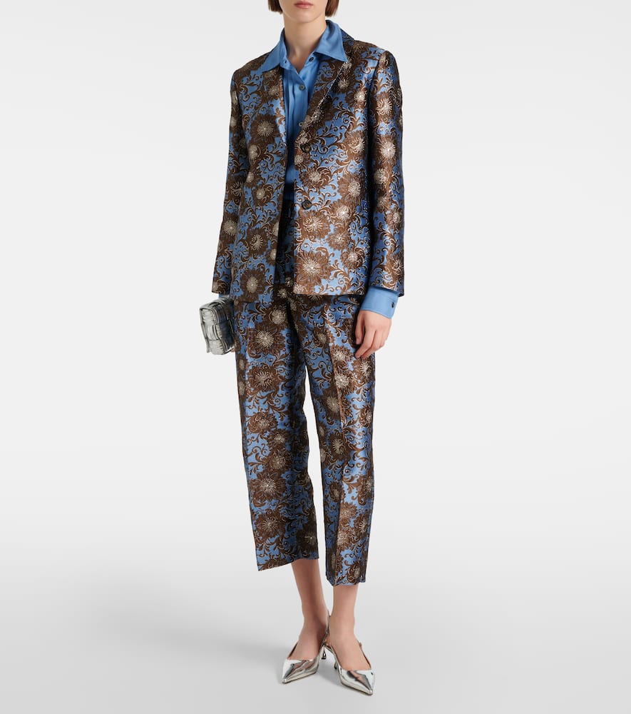 Kate floral jacquard blazer
