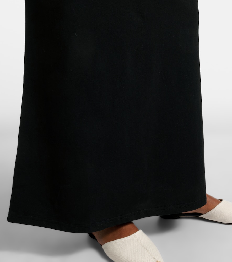 Malo cotton jersey maxi dress