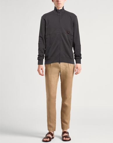 Man Sweatshirt Taupe Size XXL Cotton