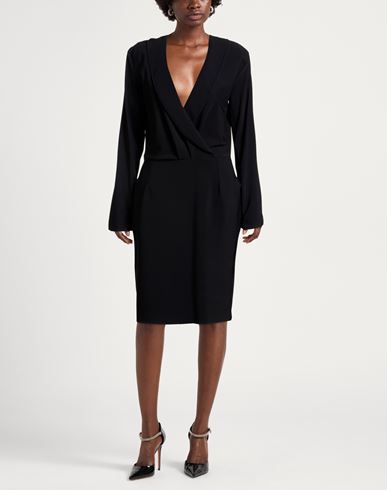 Woman Midi dress Black Size 10 Polyamide, Elastane