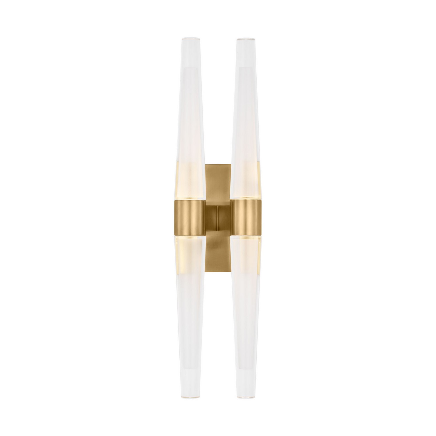 Natural Brass LED Wall Sconce from the Lassell Collection