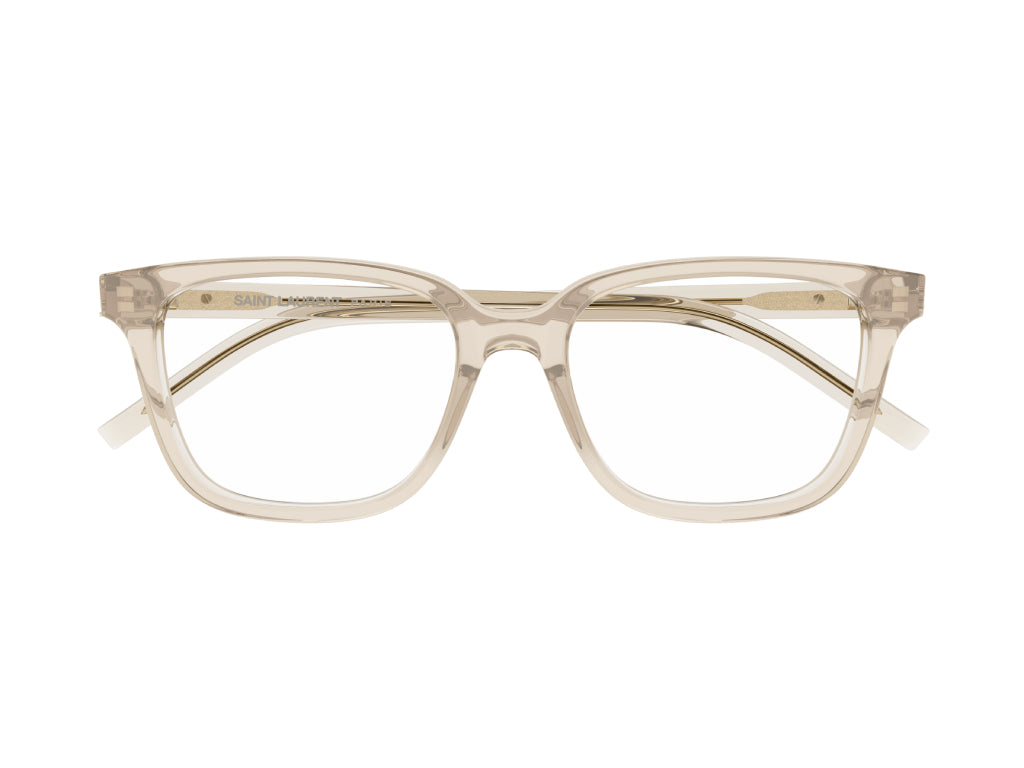 SAINT LAURENT Woman SAINT LAURENT SL M110/F 003 Optical frames Acetate Nude Squared ["Antiriflesso