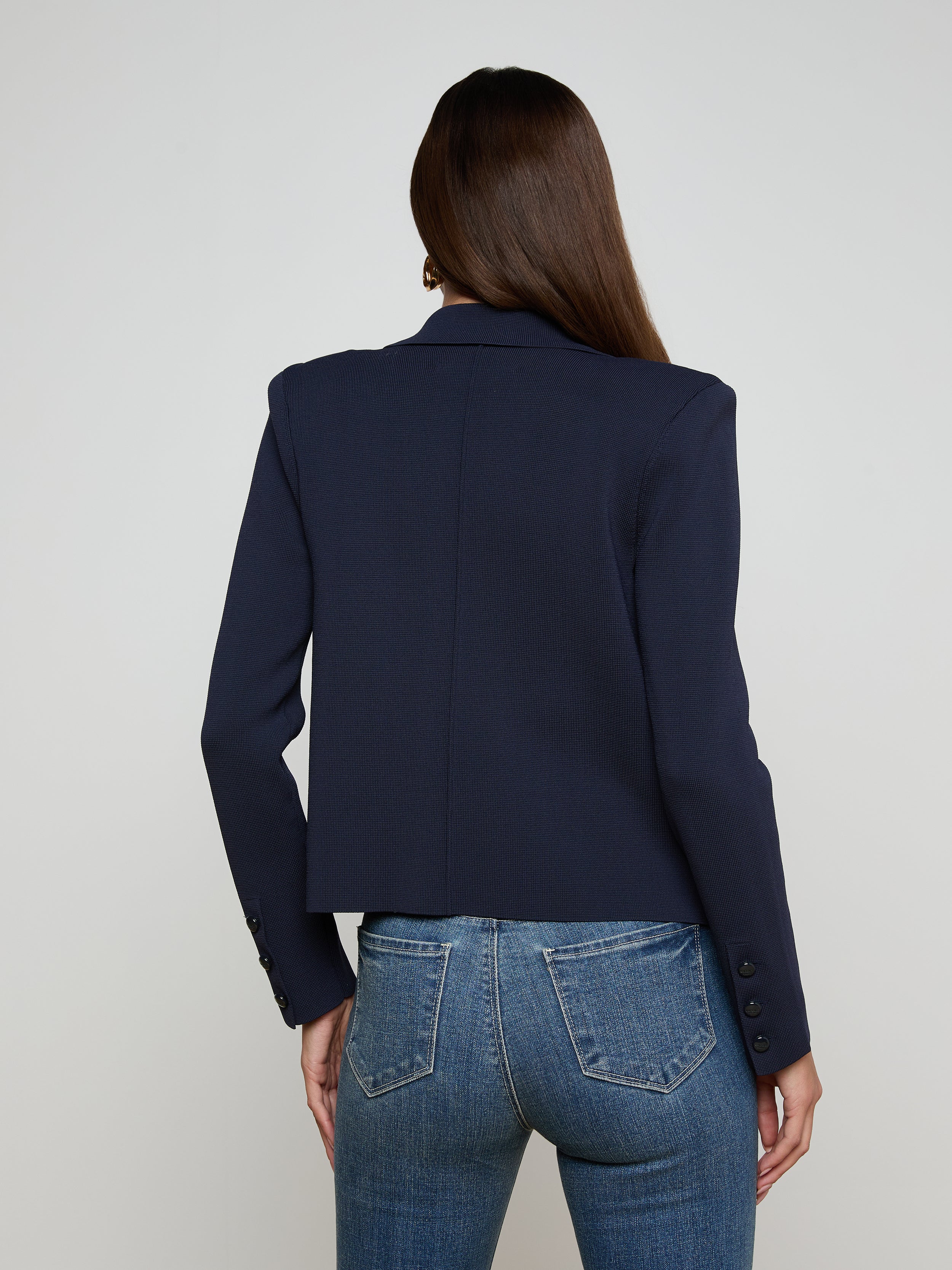 Mercer Knit Blazer In Midnight