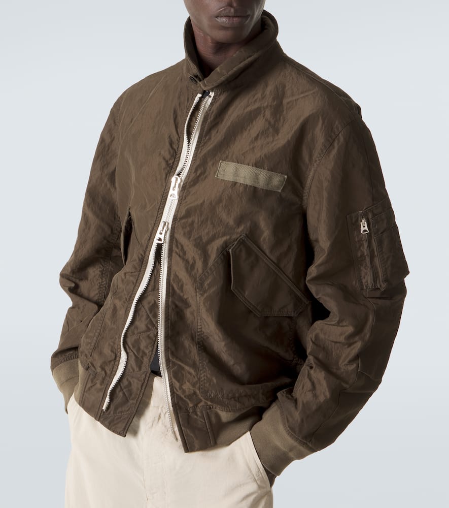 Twill blouson jacket