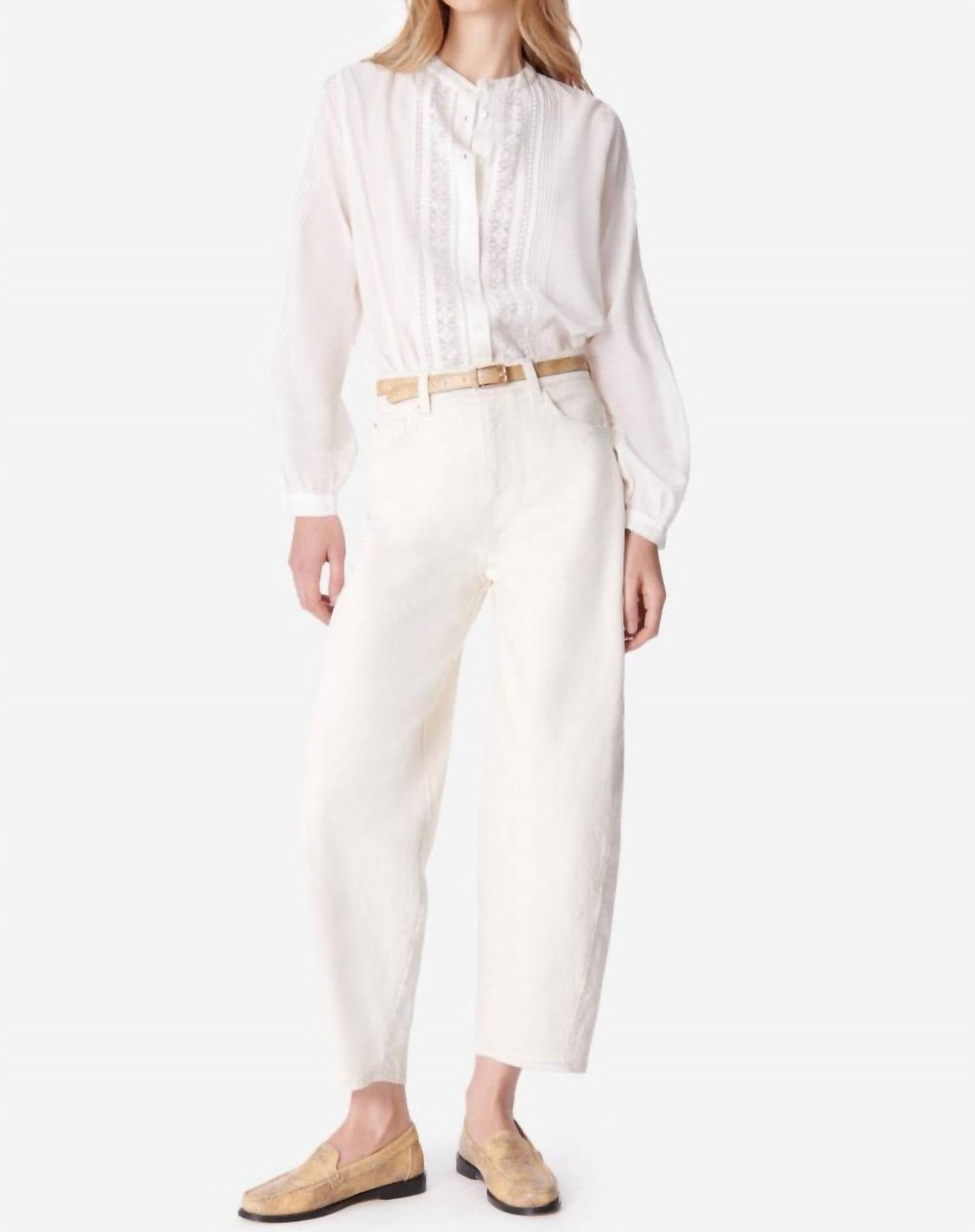 Caleb Denim Jeans In Ecru