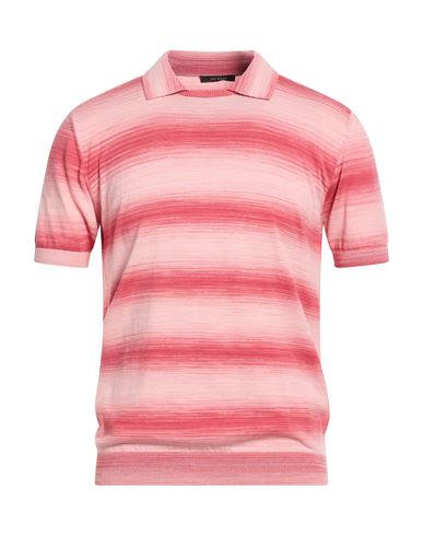 Man Sweater Coral Size 40 Cotton, Polyester