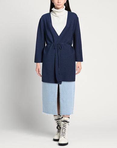 Woman Cardigan Midnight blue Size M Cotton, Viscose, Polyester