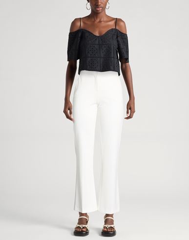 Woman Pants White Size 4 Viscose, Nylon, Elastane