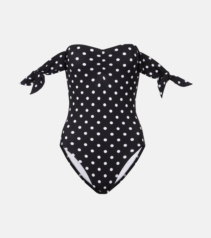 Polka-dot swimsuit