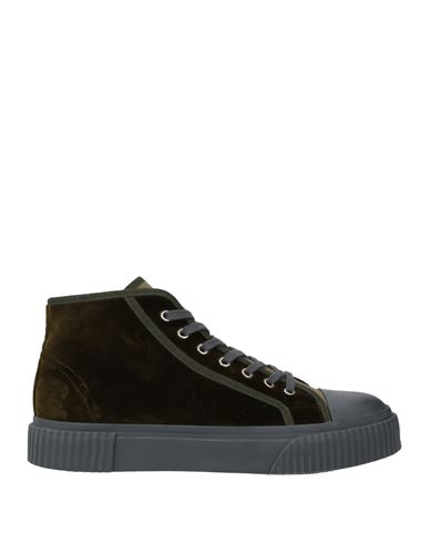 Man Sneakers Military green Size 10 Textile fibers, Rubber
