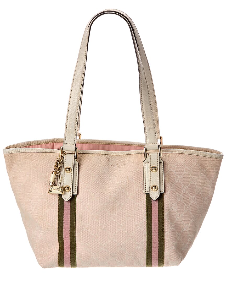 Pink Monogram Coated Canvas Medium Jolicoeur Tote Pink (Authentic Pre-  Loved)