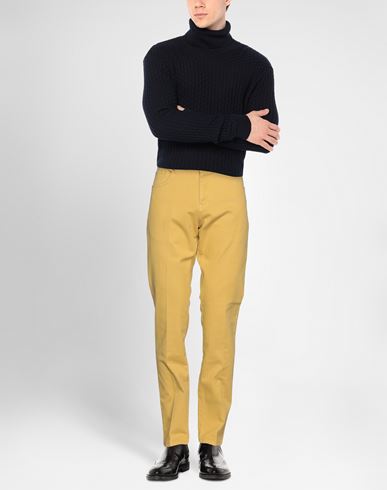 Man Pants Marigold Size 32 Cotton, Elastane