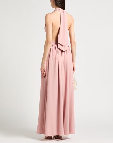 Woman Maxi dress Pink Size L Polyester, Elastane
