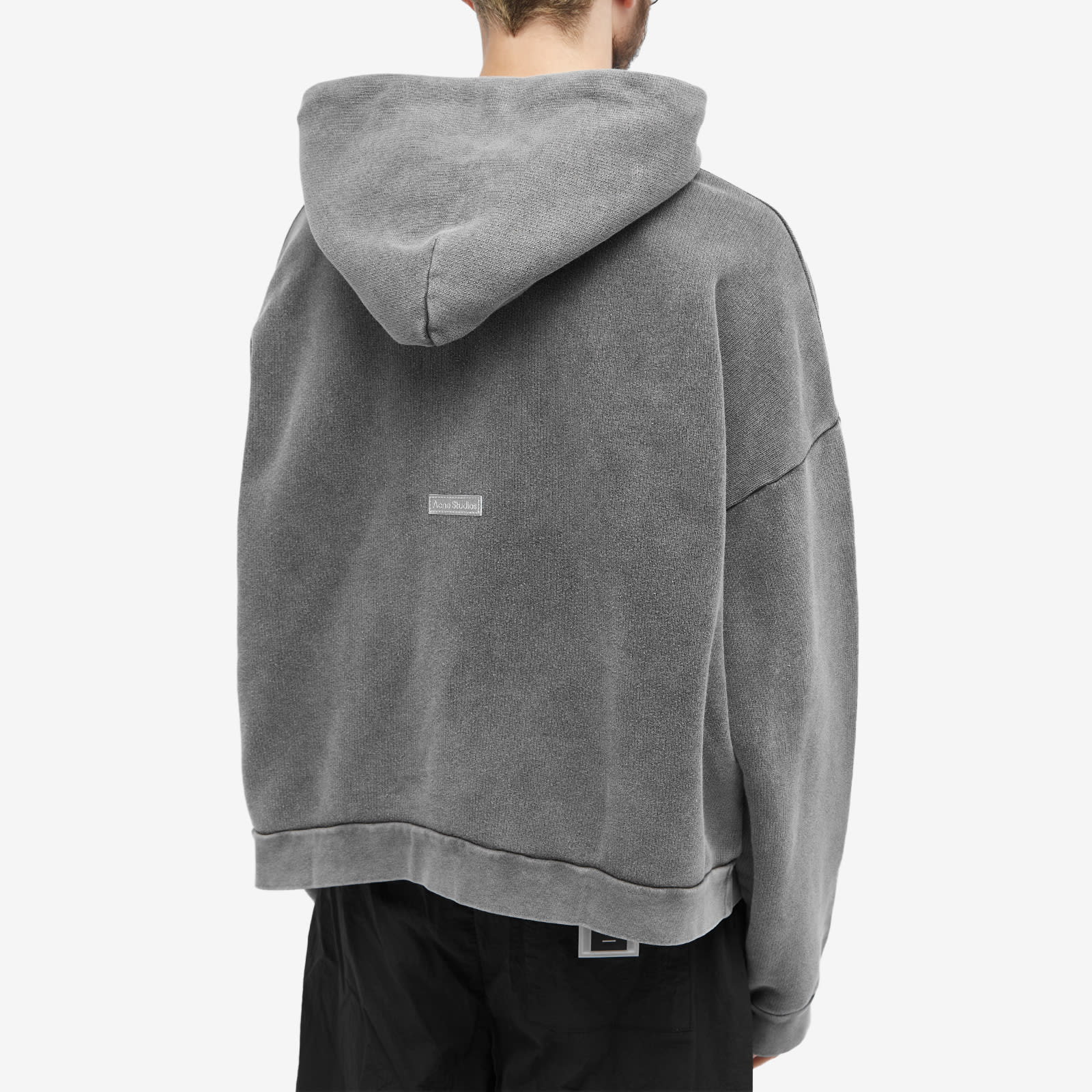 Men's Fester Vintage Hoodie in Faded Black, Size Large