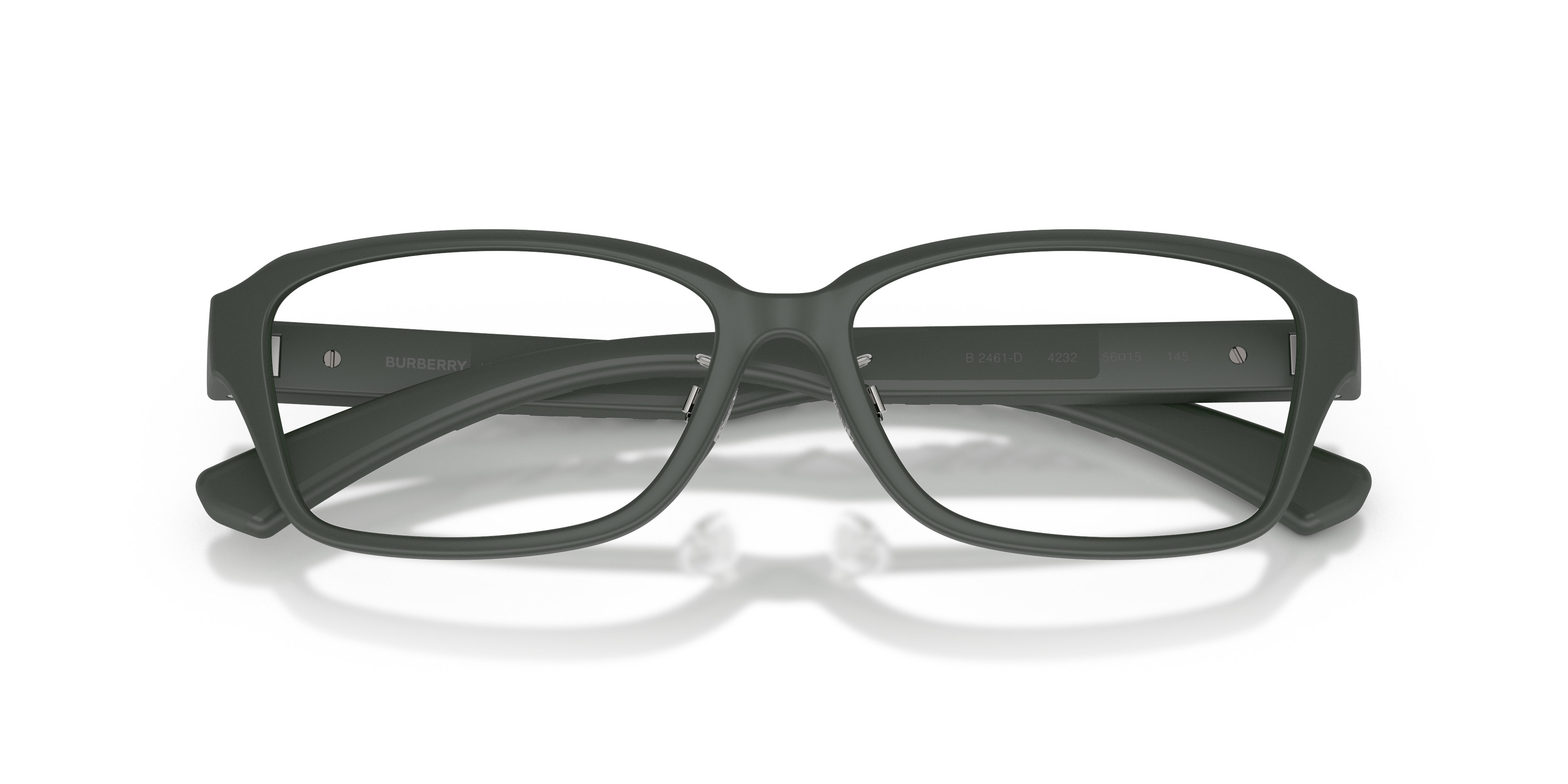 Burberry Man Burberry BE2461D 4232 Optical frames Injected Green Transparent Squared Norma