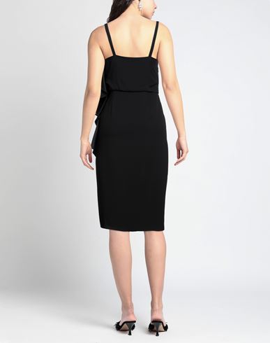 Caractère Woman Midi dress Black Size 4 Viscose, Polyester