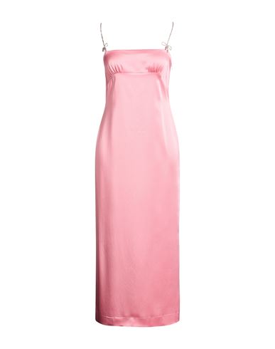 Woman Maxi dress Pink Size 4 Acetate, Viscose, Elastane