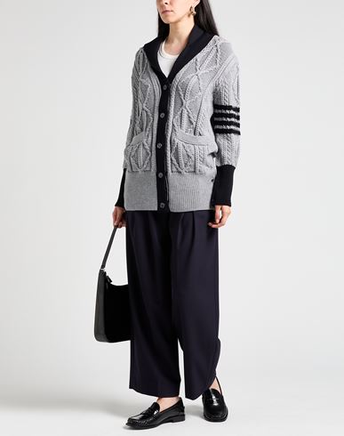 Woman Cardigan Light grey Size 2 Virgin Wool