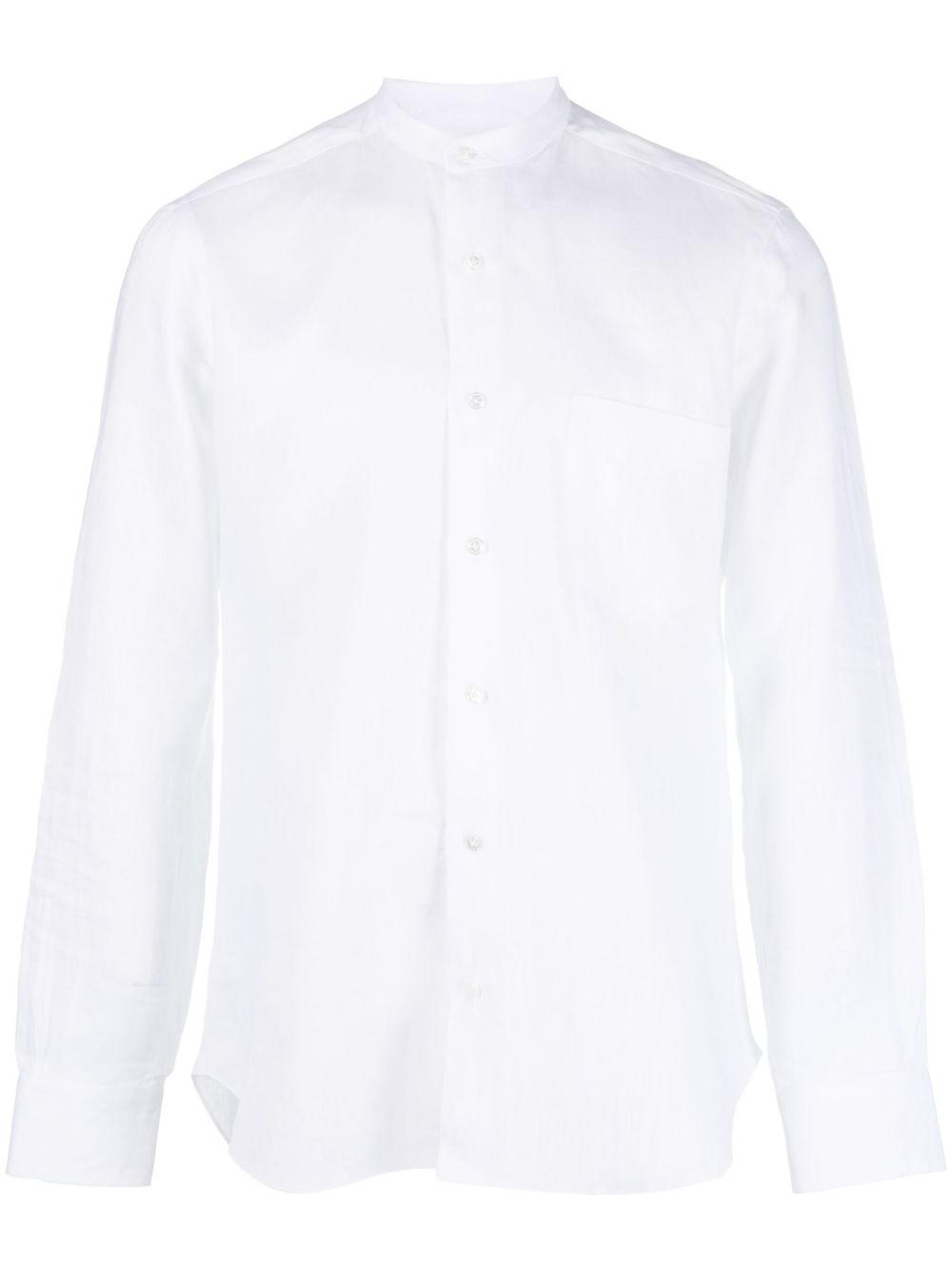 Long-sleeve linen shirt - Blue