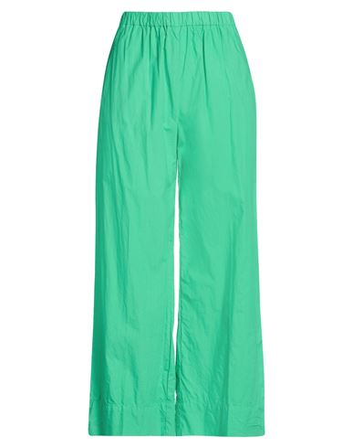 Woman Pants Green Size 4 Cotton