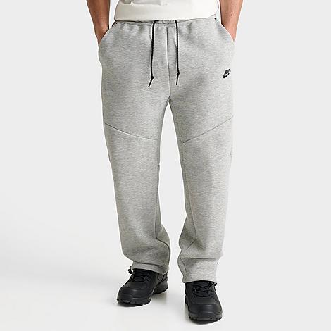 Men's Tech Fleece Open-Hem Pants in Dark Grey Heather/Black