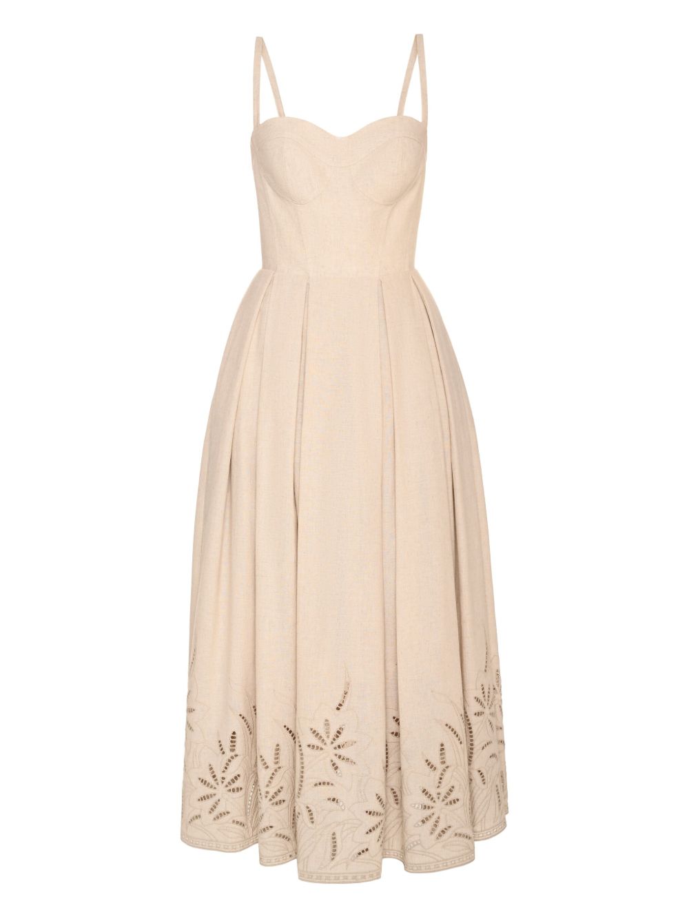 Corset midi dress - Neutrals