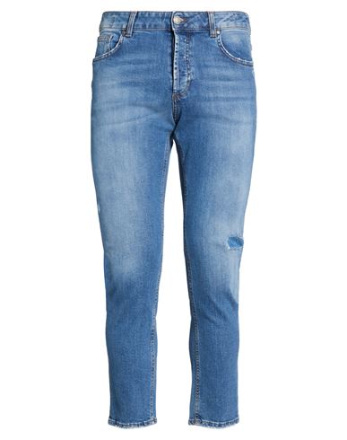 Man Jeans Blue Size 30 Cotton, Elastane