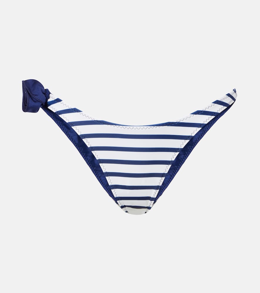Rose 90s floral-appliqué bikini bottoms