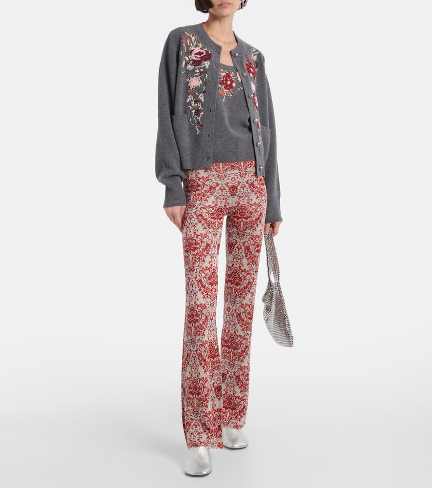 Paisley straight pants