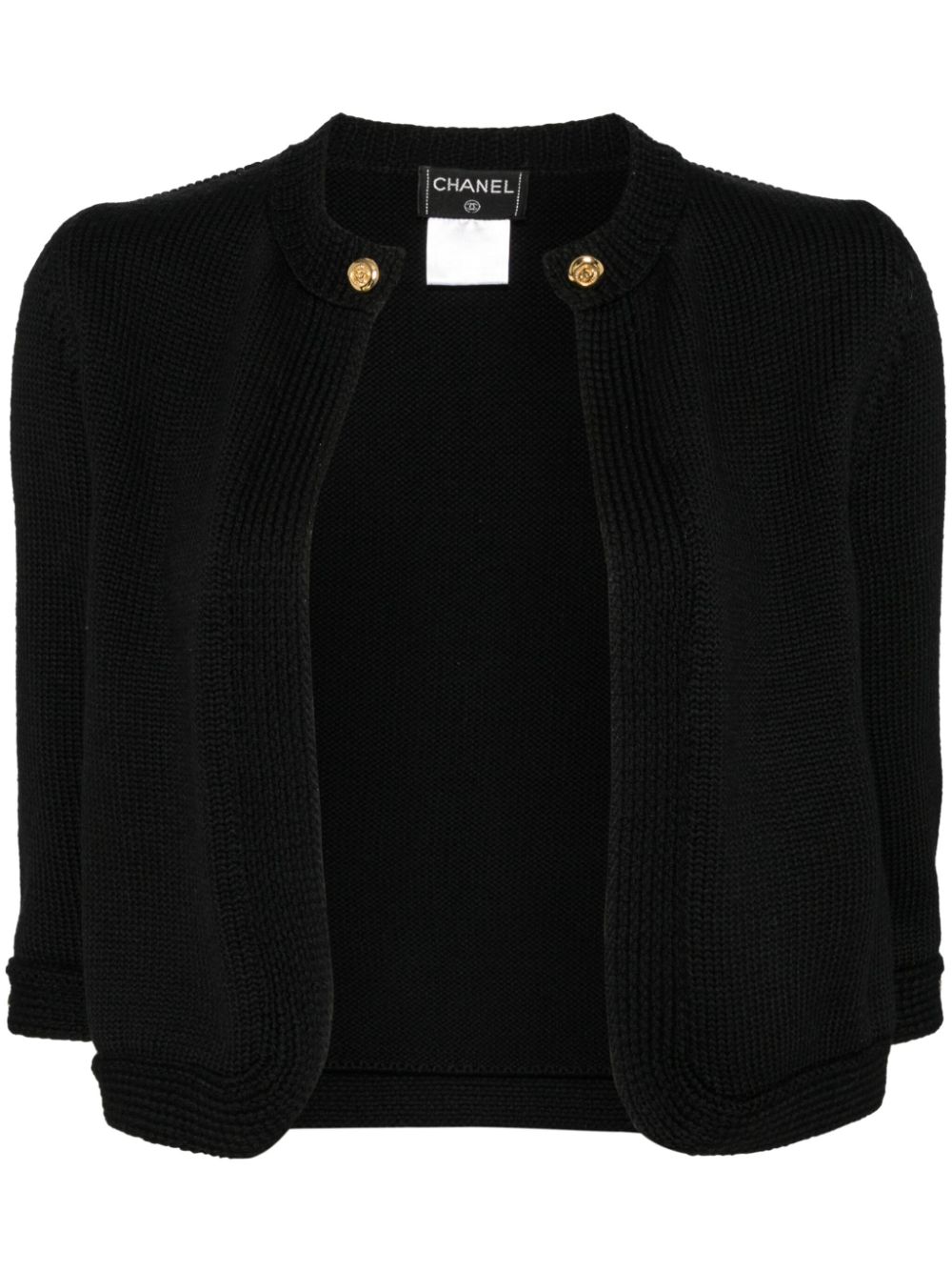1999 wool cardigan - Black