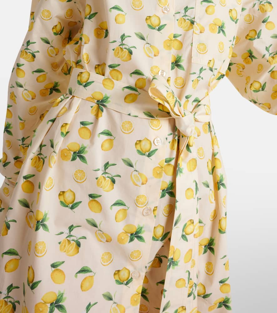 Boero printed cotton shirt dress