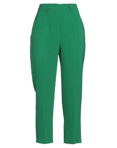 Woman Pants Green Size 2 Polyester, Elastane