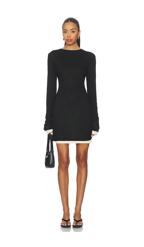 Superdown Vayda Mini Dress in Black,Cream. XS. Also in L, M, S