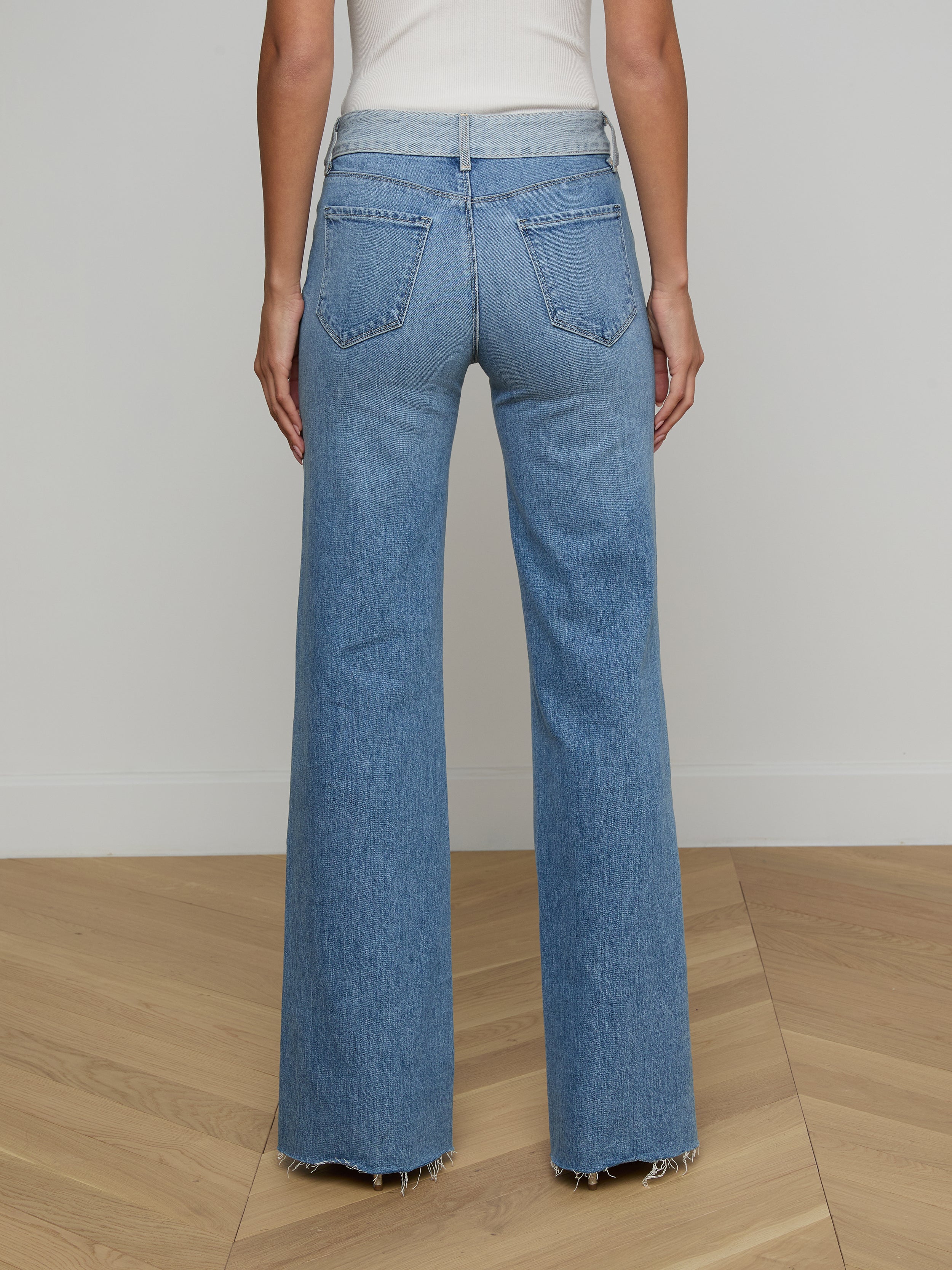 Louane Wide-Leg Flare Jean In Bexley