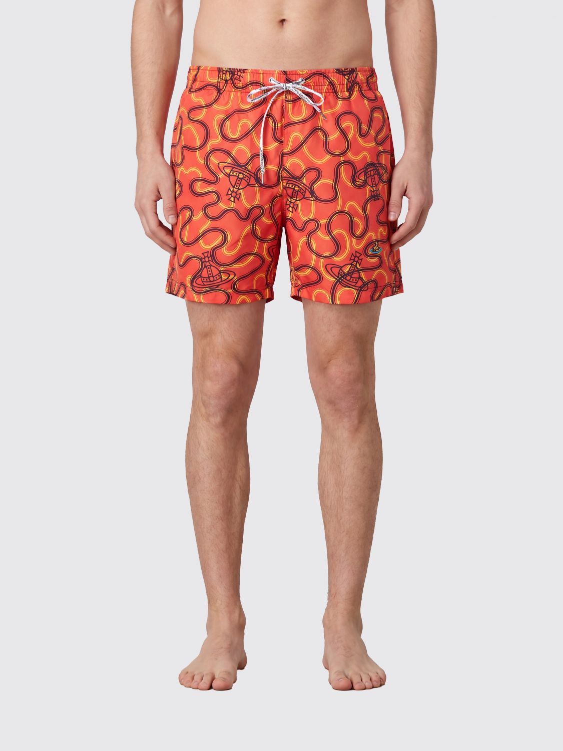 Orb Monogram Polyamide Swimming Trunks with Elasticated Waist
